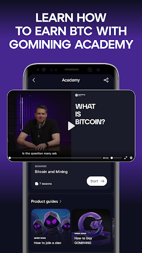 GoMining: Mining, Using BTC screenshot 7