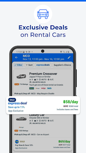 Priceline: Hotel, Flight & Car screenshot 1