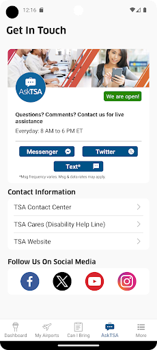 MyTSA screenshot 5