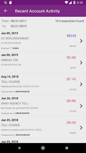 PA Toll Pay screenshot 8