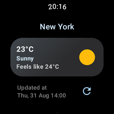 Weather Complications: Wear OS screenshot 1