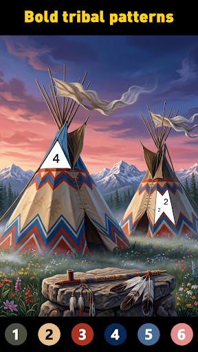 Tribal Art Coloring Book screenshot 5