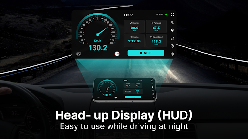 GPS Speedometer Odometer & HUD screenshot 1