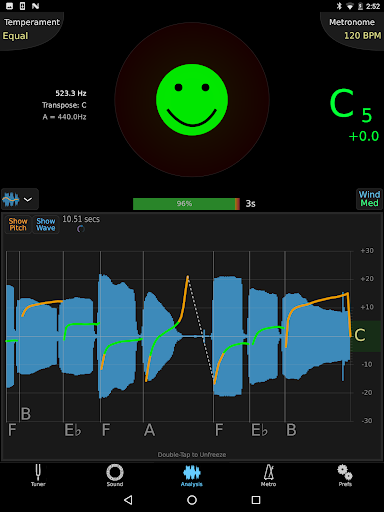 TonalEnergy Tuner & Metronome screenshot 1