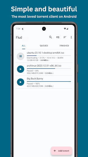 Flud - Torrent Downloader screenshot 4