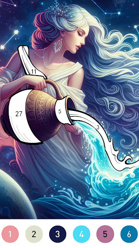 Fantasy Color By Number Game screenshot 5