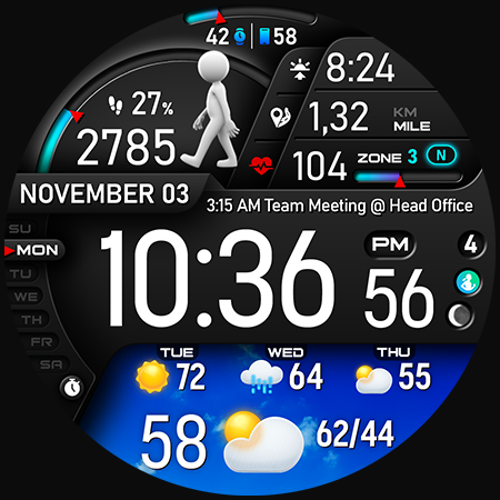 PER23 Digital Watch Face screenshot 41