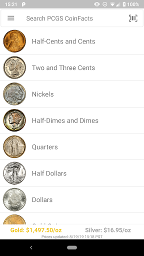 PCGS CoinFacts - U.S. Coin Val screenshot 11