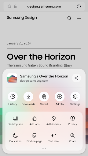 Samsung Internet Browser screenshot 1