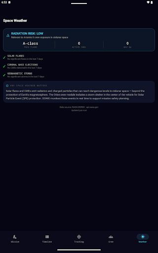 Artemis Mission Tracker screenshot 9