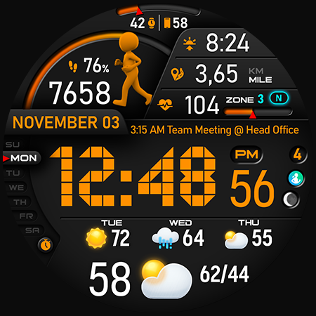 PER23 Digital Watch Face screenshot 42