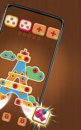 Woodbolt Sort: Nuts & Screws screenshot 1