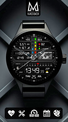 MD301 Hybrid watch face screenshot 1