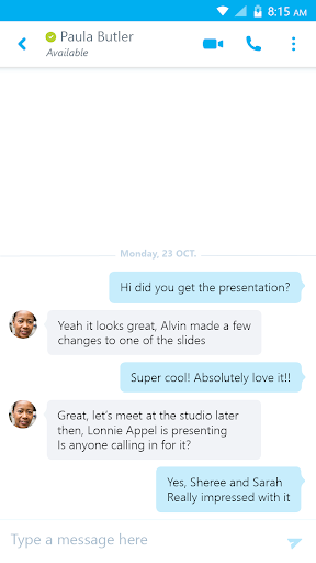 Skype for Business for Android screenshot 3
