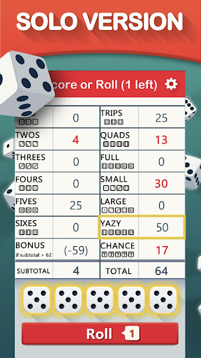 Yazy the yatzy dice game screenshot 10
