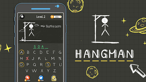 Hangman Words:Two Player Games screenshot 1