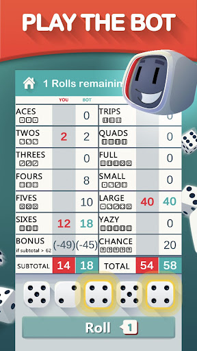 Yazy the yatzy dice game screenshot 6