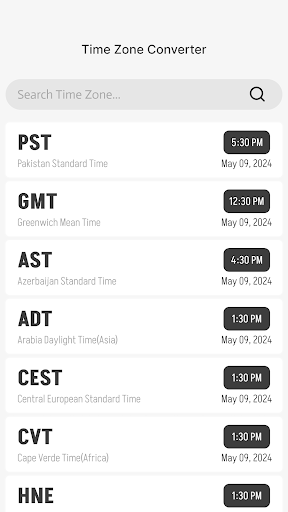 World Clock – World time clock screenshot 8
