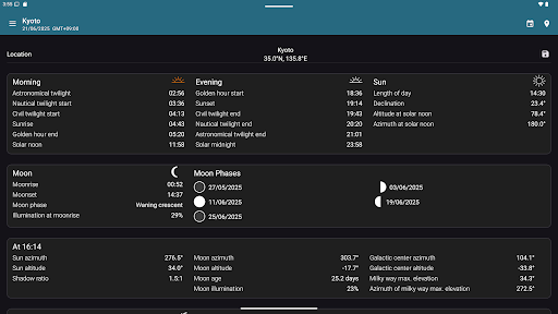 Sun Position: Sunrise/set PRO screenshot 1