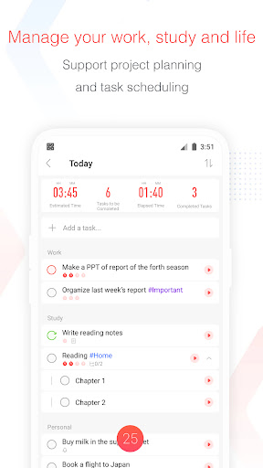 Focus To-Do: Pomodoro & Tasks screenshot 2