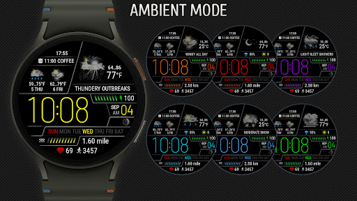 Weather watch face W6.5 screenshot 8