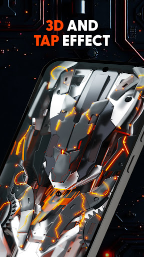 Futuristic 3D Tech Wallpaper screenshot 2