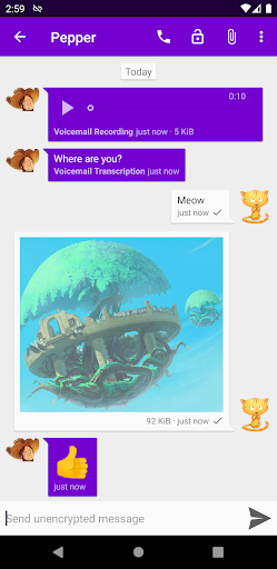 Cheogram (Jabber, Call, Text) screenshot 2