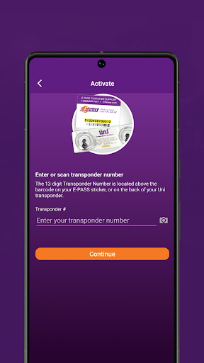 E-PASS Toll App screenshot 1