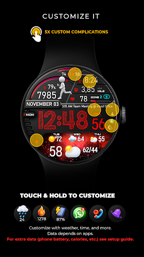 PER23 Digital Watch Face screenshot 5