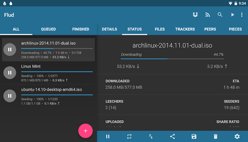 Flud - Torrent Downloader screenshot 9