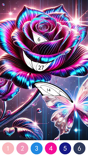 Fantasy Color By Number Game screenshot 1