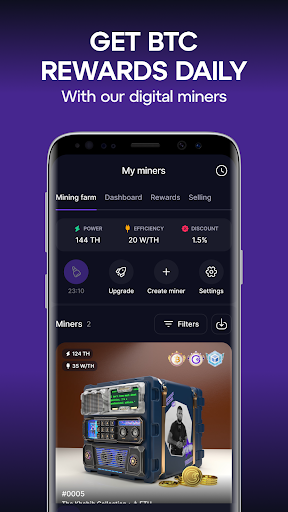 GoMining: Mining, Using BTC screenshot 3