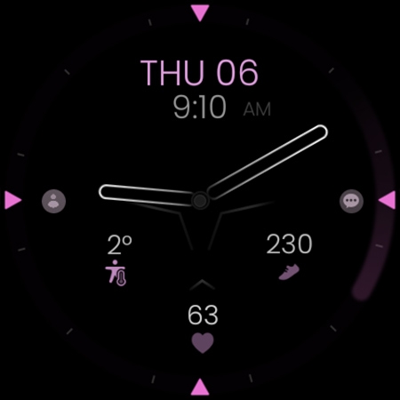 Minimal Black v30 Watch Face screenshot 7