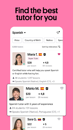 Preply: Language lessons screenshot 4