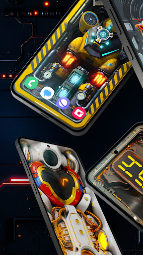 Futuristic 3D Tech Wallpaper screenshot 4