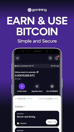 GoMining: Mining, Using BTC screenshot 18