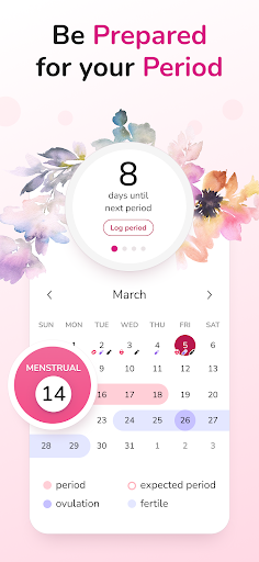 Period Tracker and Calendar screenshot 2