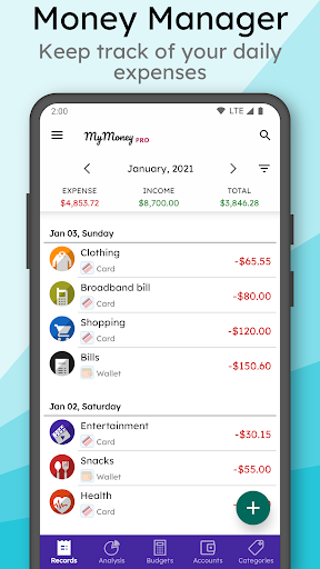 MyMoney Pro - Expense & Budget screenshot 1