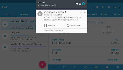 Flud+ screenshot 2