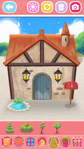 Glitter House coloring for kid screenshot 3