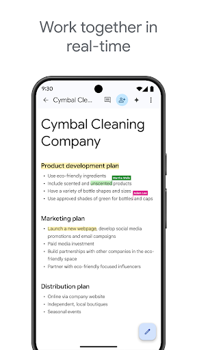 Google Docs screenshot 1