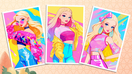 Doll Color: Princess Coloring screenshot 8