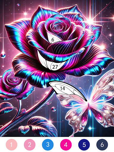 Fantasy Color By Number Game screenshot 9