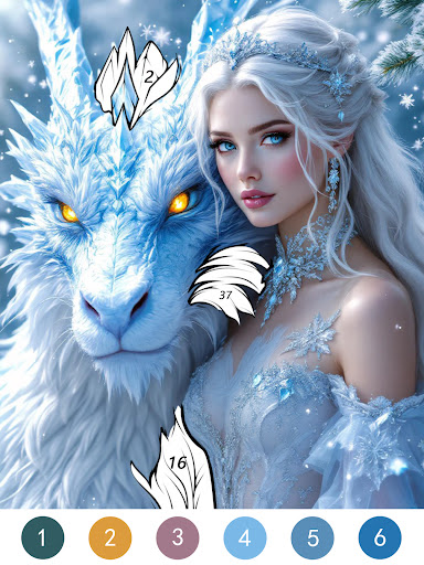 Fantasy Color By Number Game screenshot 17