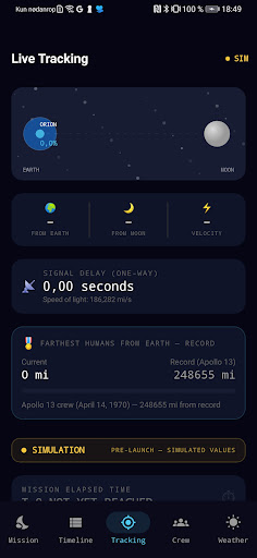 Artemis Mission Tracker screenshot 3