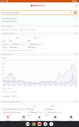 WolframAlpha Classic screenshot 2