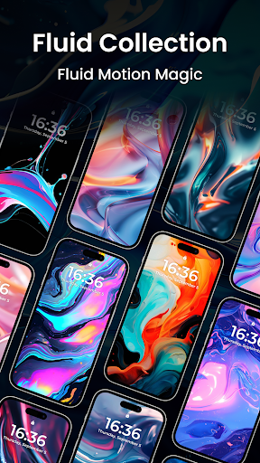 Magic Fluid Live Wallpapers 5D screenshot 1