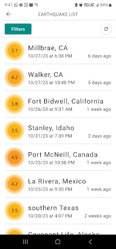 MyShake Earthquake Alerts screenshot 1