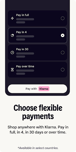 Klarna: Smarter everyday money screenshot 1