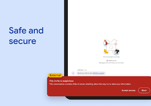 Google Chat screenshot 22